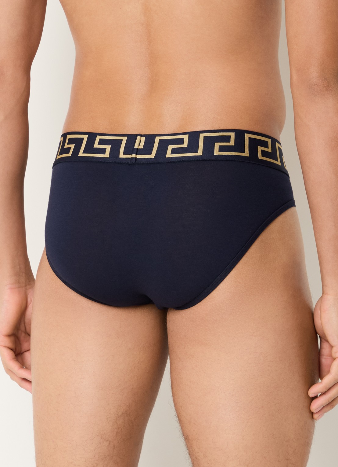 Slip met logoband - achterkant 2 donkerblauw