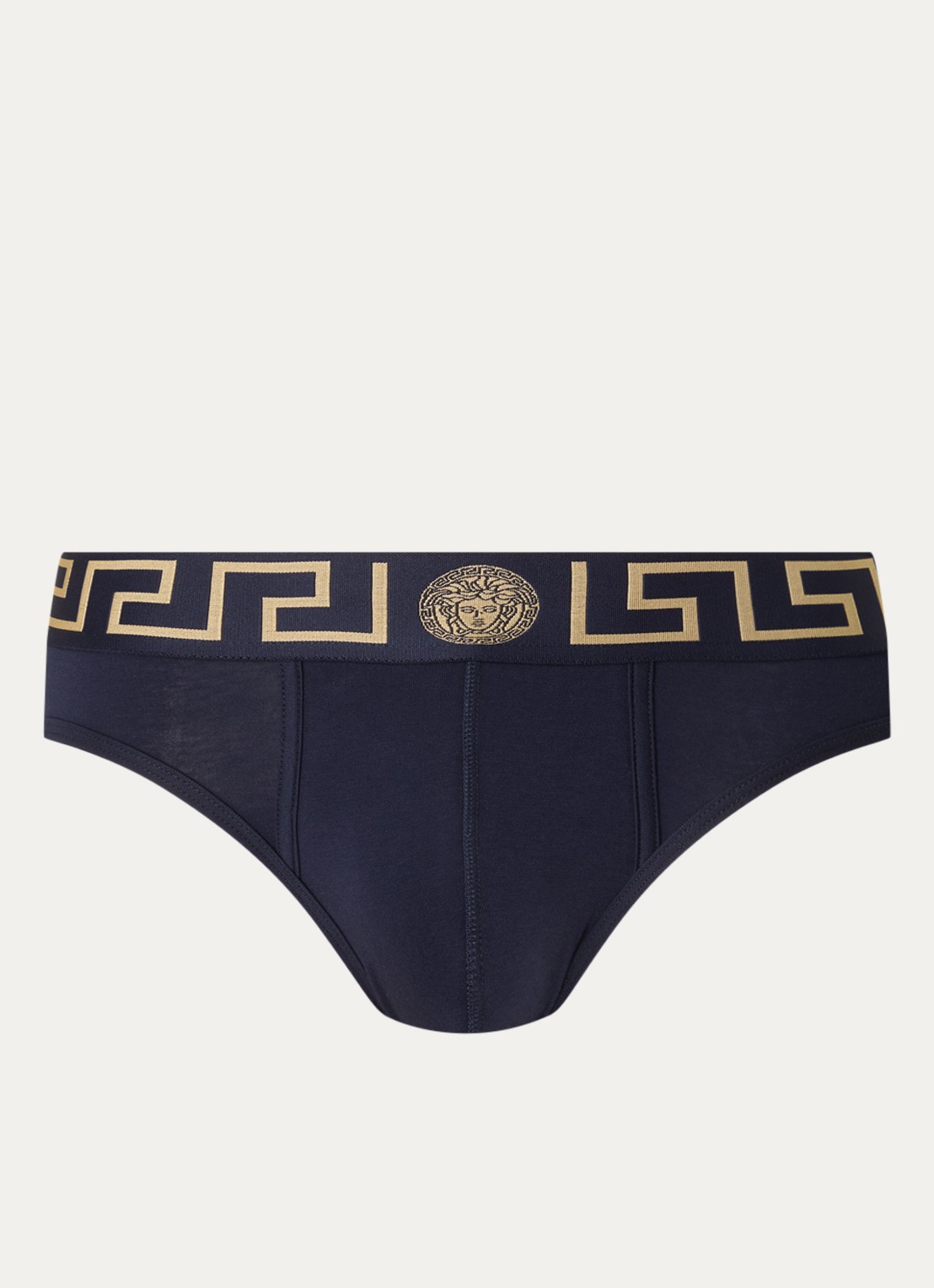 Slip met logoband - voorkant 3 donkerblauw