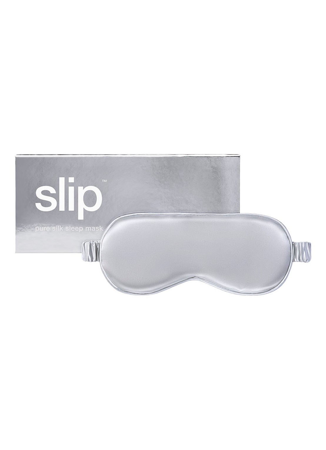 slip Silk Sleep Mask - slaapmasker van zijde - voorkant 4 grijs