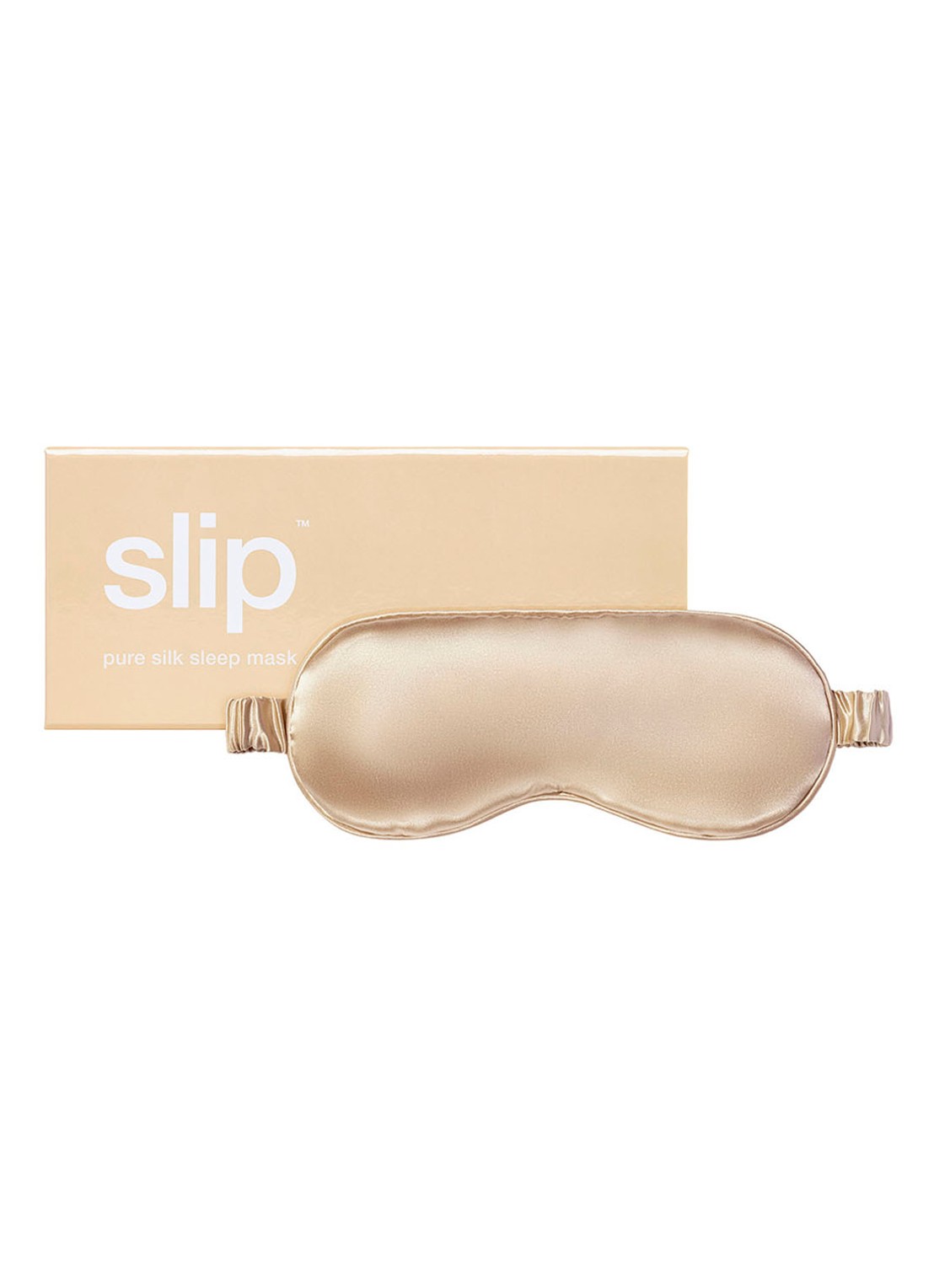 slip Silk Sleep Mask - slaapmasker van zijde - voorkant 2 beige