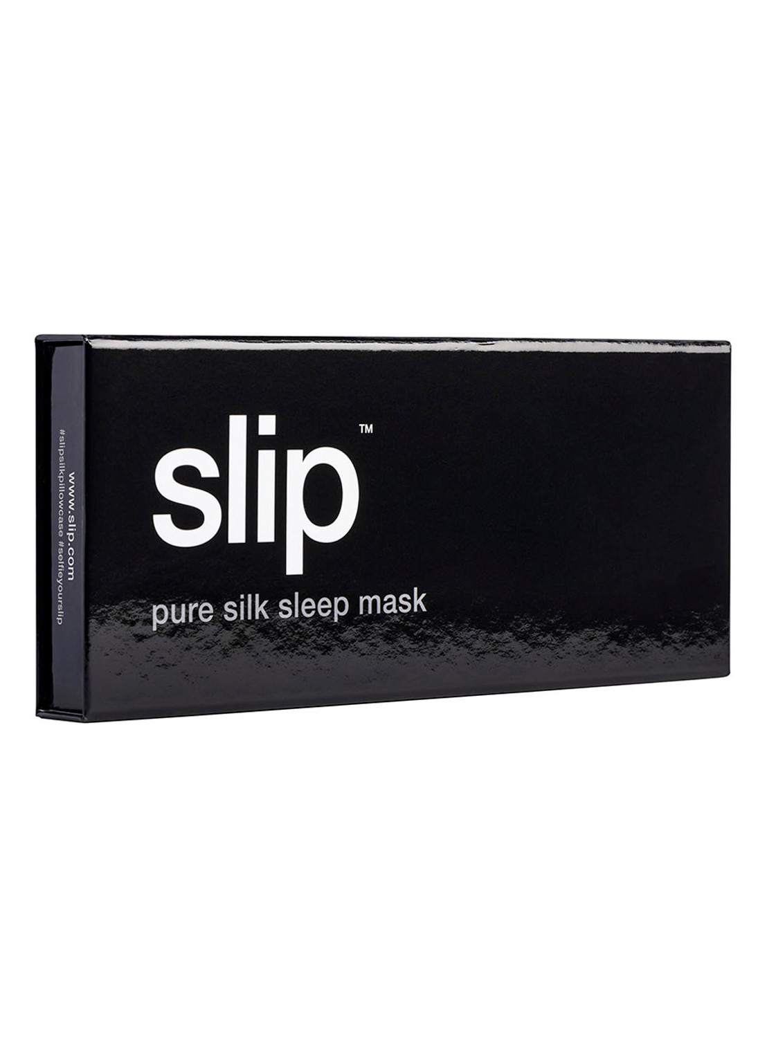 slip Silk Sleep Mask - slaapmasker van zijde - detail zwart