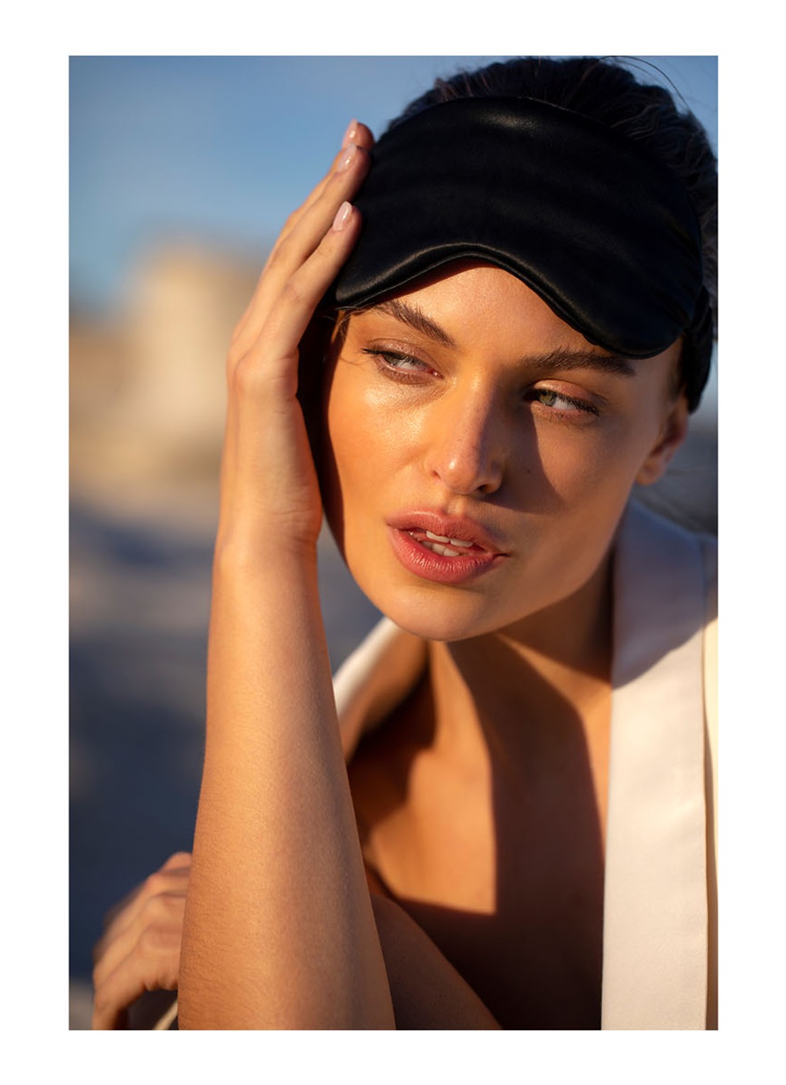 slip Silk Sleep Mask - slaapmasker van zijde - detail 3 zwart