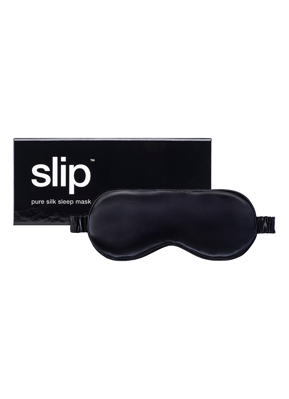 slip Silk Sleep Mask - slaapmasker van zijde - voorkant 5 zwart