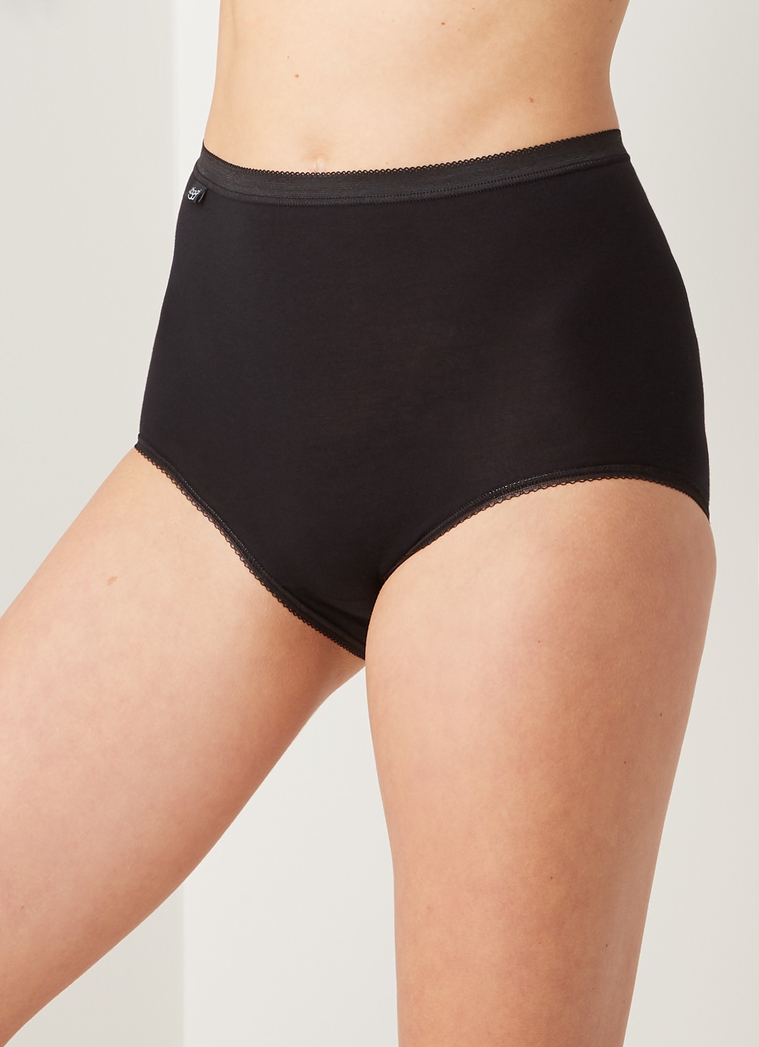 Sloggi Basic maxi slip - detail 3 zwart