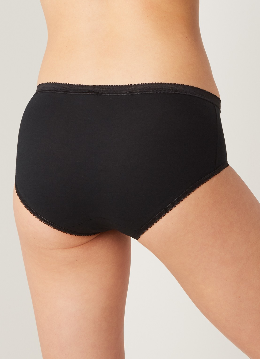 Sloggi Basic Midi slip - achterkant zwart