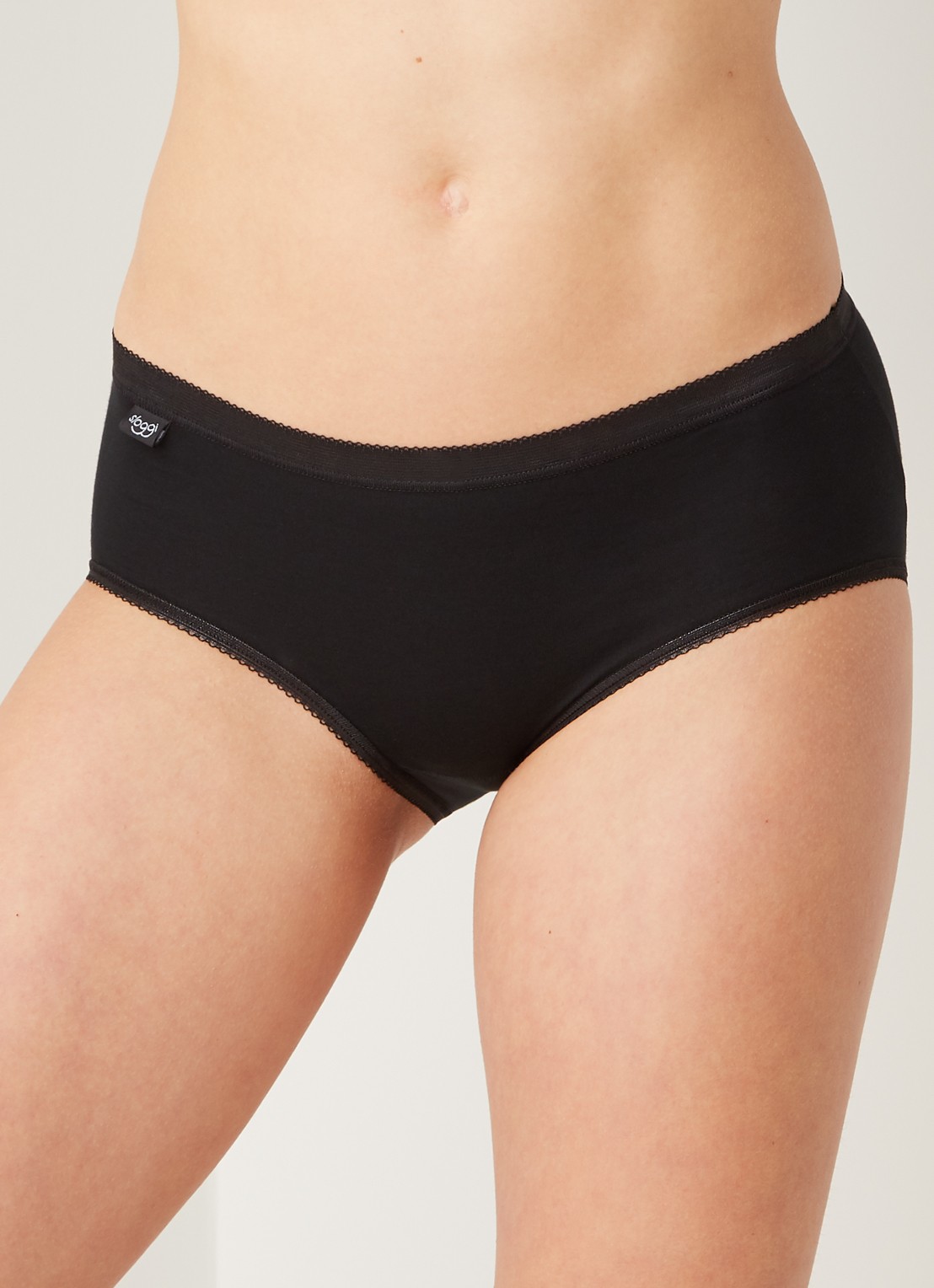Sloggi Basic Midi slip - detail 4 zwart