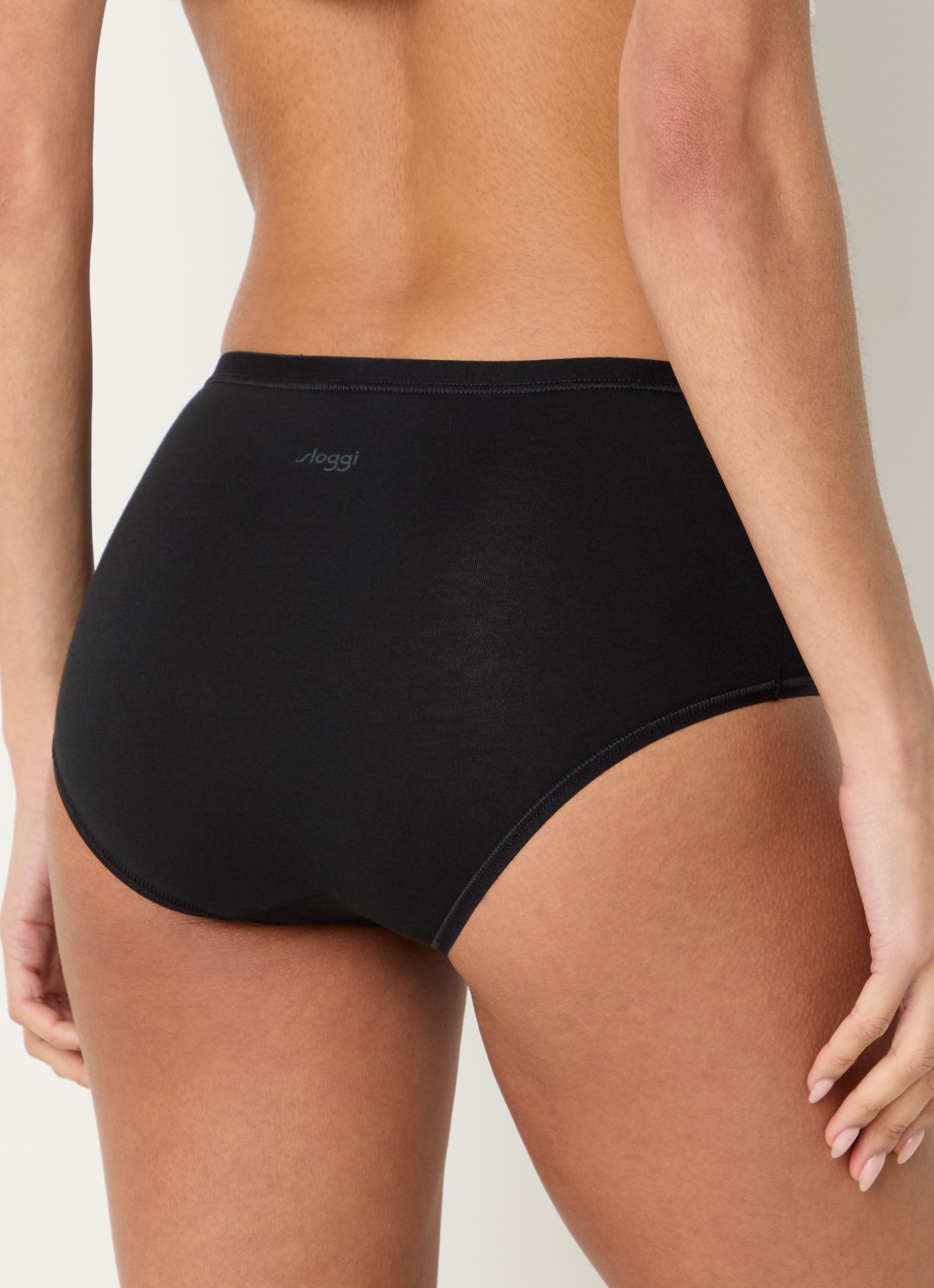 Sloggi Go Daily high waisted slip in 3-pack - achterkant zwart
