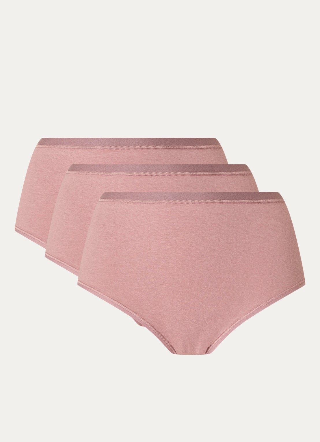 Sloggi Go Daily high waisted slip in 3-pack - voorkant oudroze