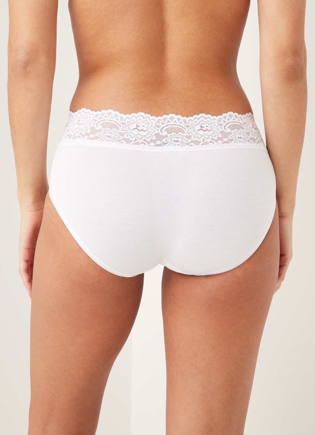Sloggi Romance Midi slip - achterkant wit