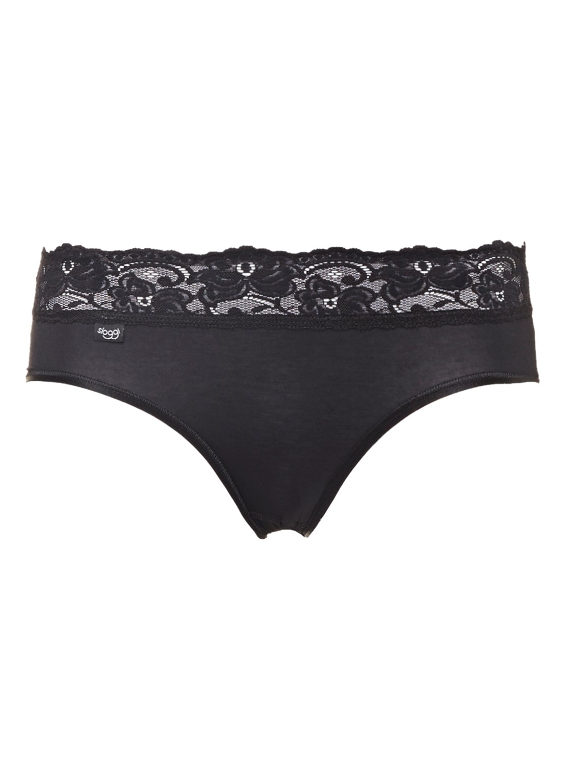 Sloggi Romance Midi slip - voorkant zwart