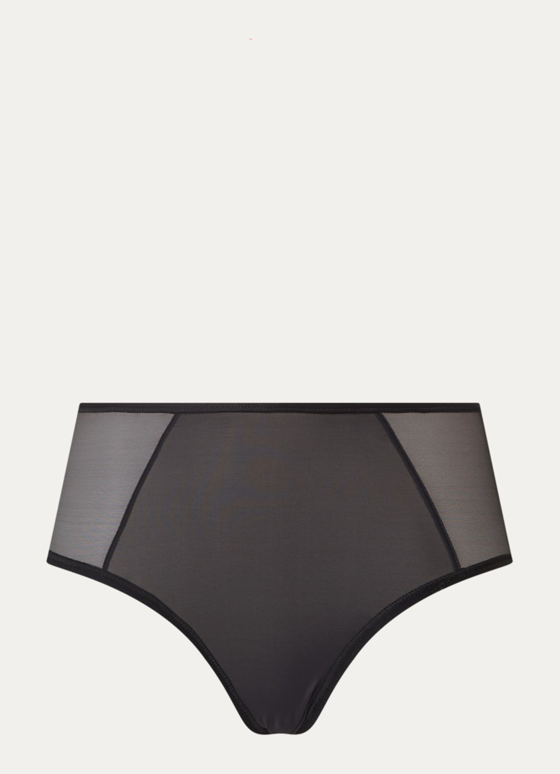 Sloggi Soft ADAPT high waisted hipster met mesh - voorkant zwart