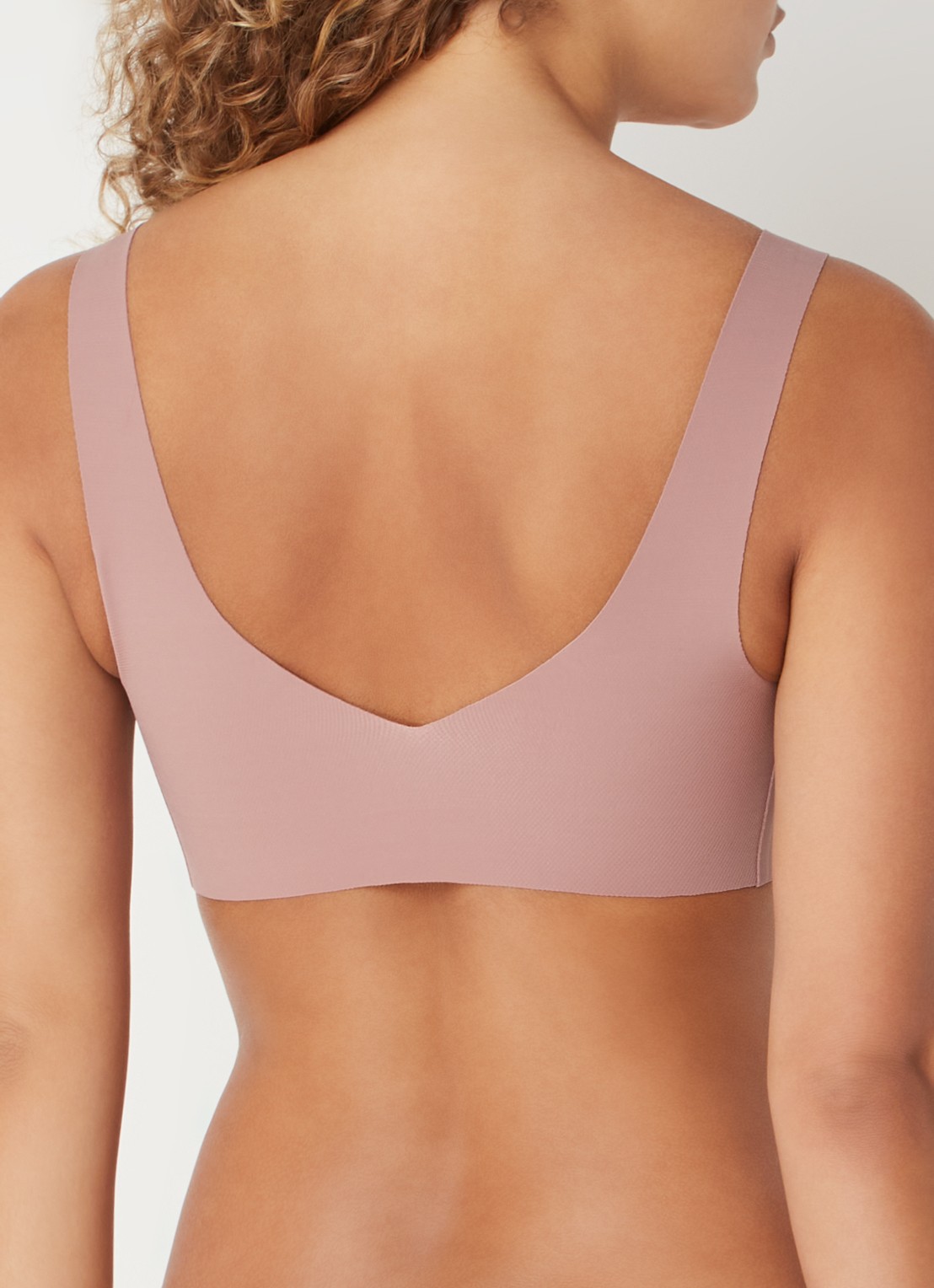 Sloggi Zero Feel 2.0 naadloze bralette met uitneembare vulling - achterkant 5 oudroze