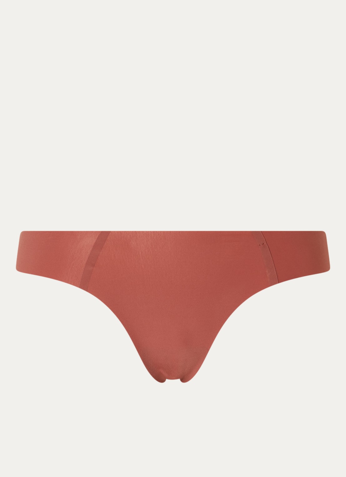 Sloggi Zero Feel 2.0 naadloze tanga - voorkant roodbruin