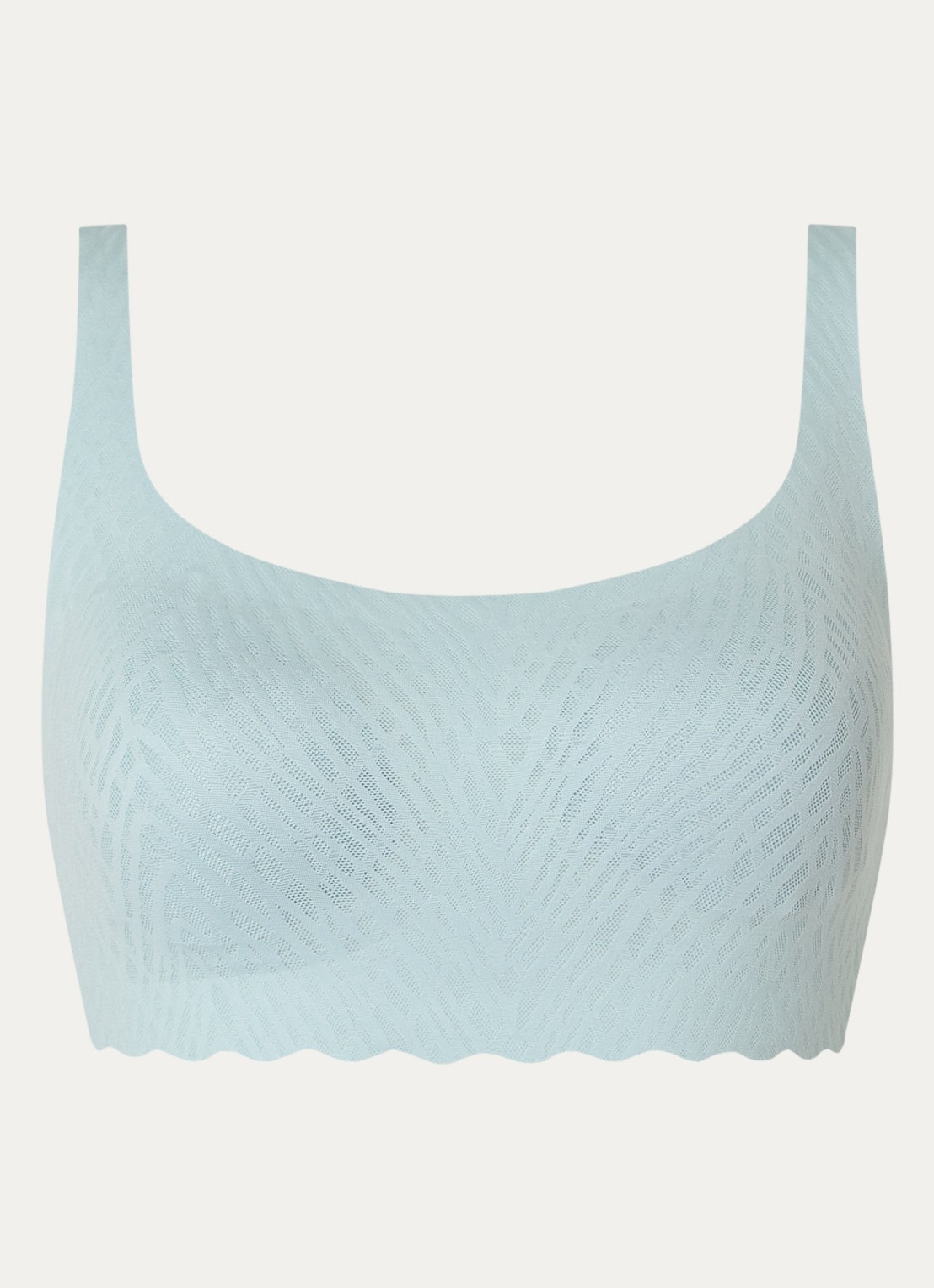 Sloggi Zero Feel Bliss naadloze bralette met uitneembare vulling - voorkant 2 turquoise