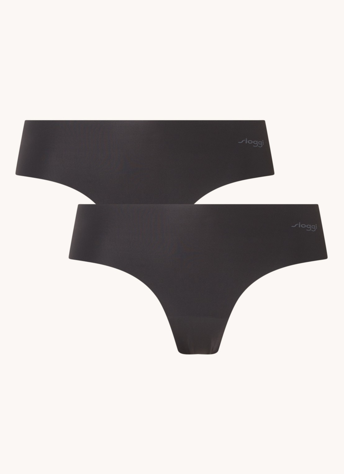 Sloggi ZERO Microfibre naadloze hipster in 2-pack - voorkant zwart