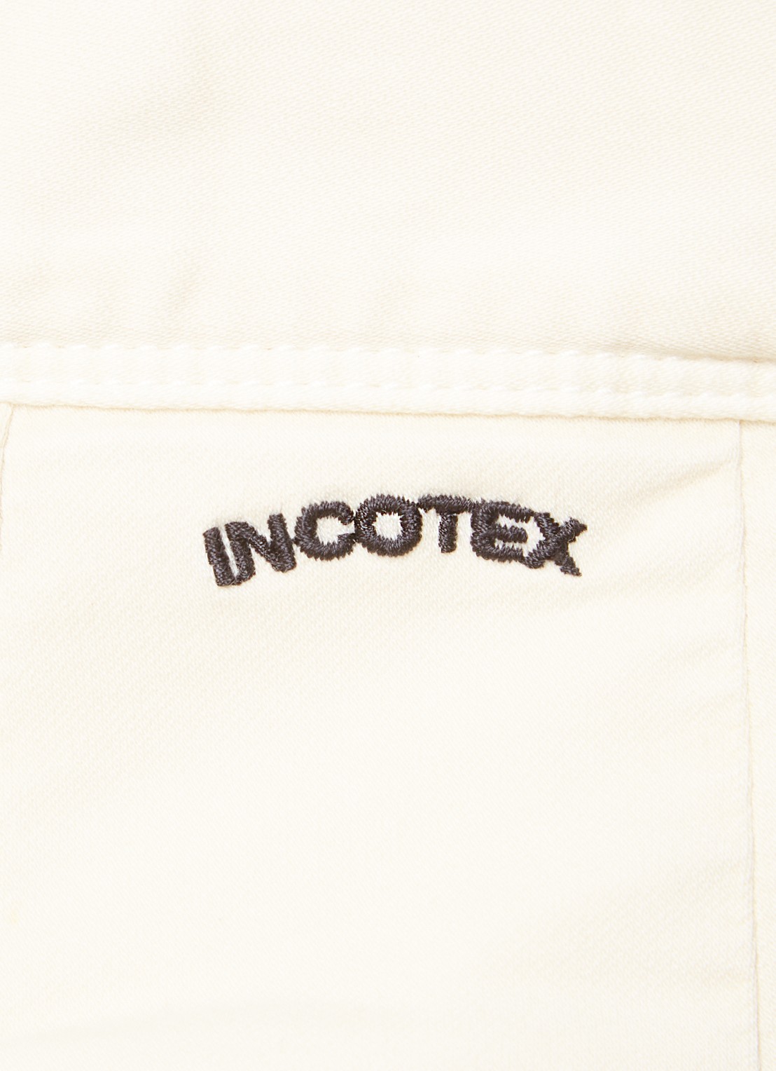 Slowear Slim fit chino met steekzakken - detail 5 creme