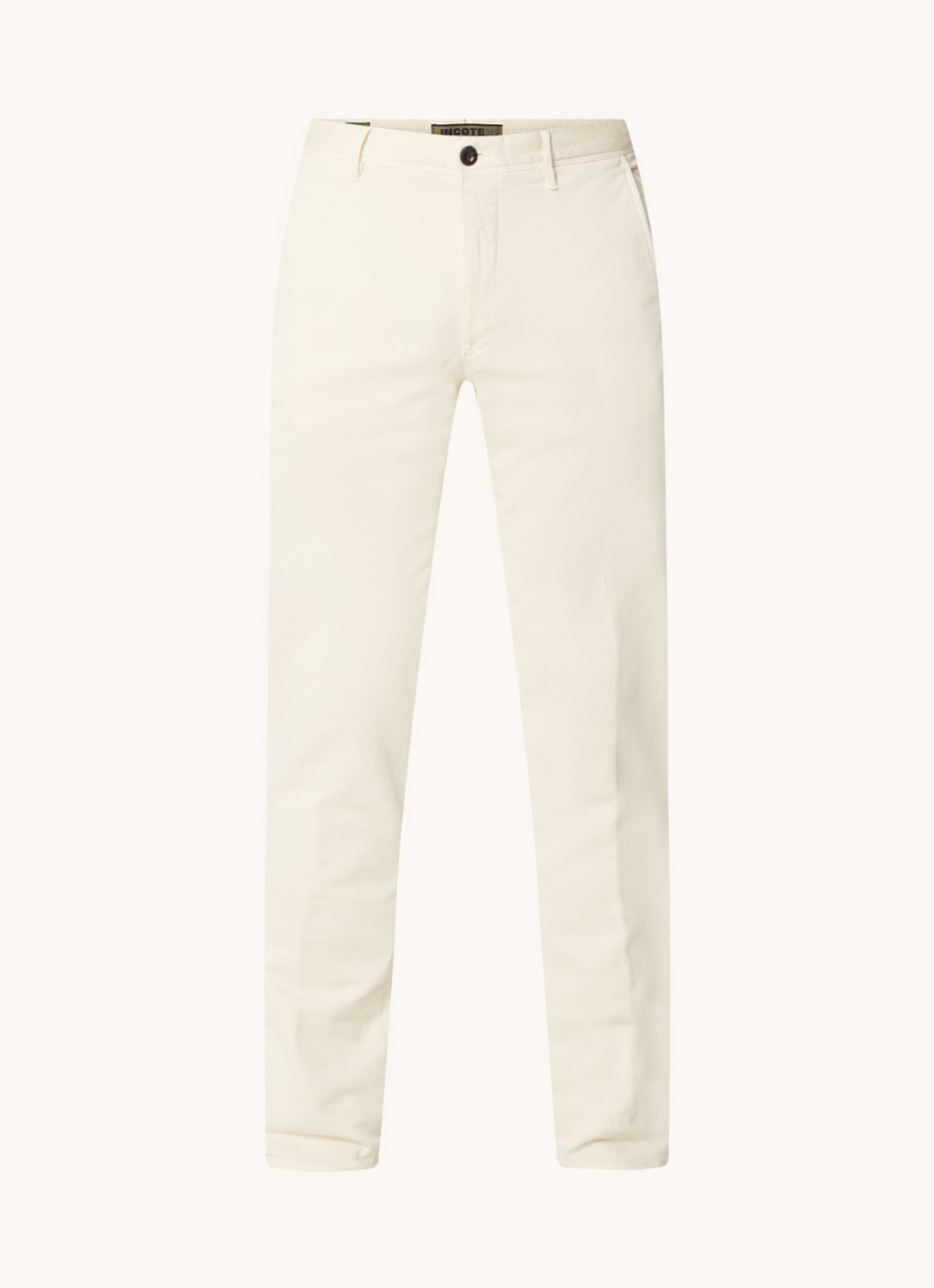 Slowear Slim fit chino met steekzakken - voorkant 6 creme