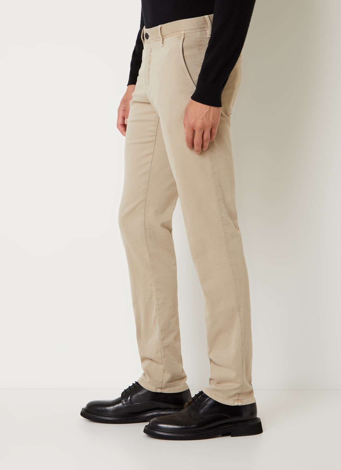 Slowear Slim fit chino met steekzakken - detail 5 donkerbeige