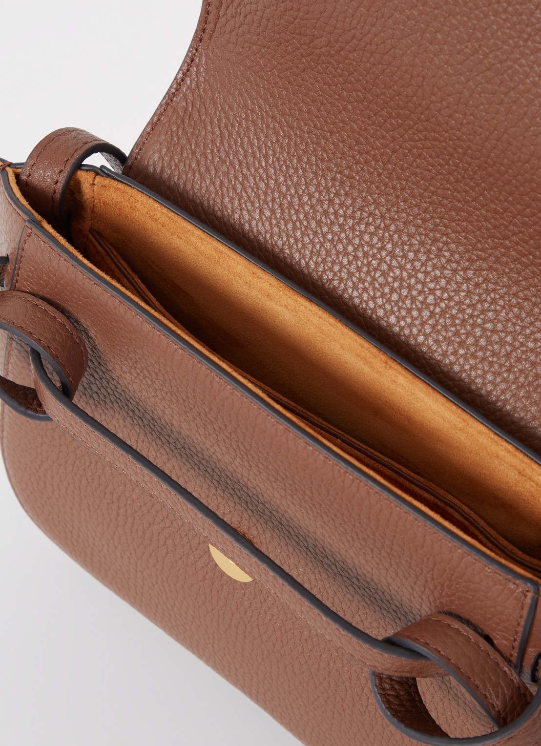 Smaak Clint crossbodytas van leer - detail 3 cognac