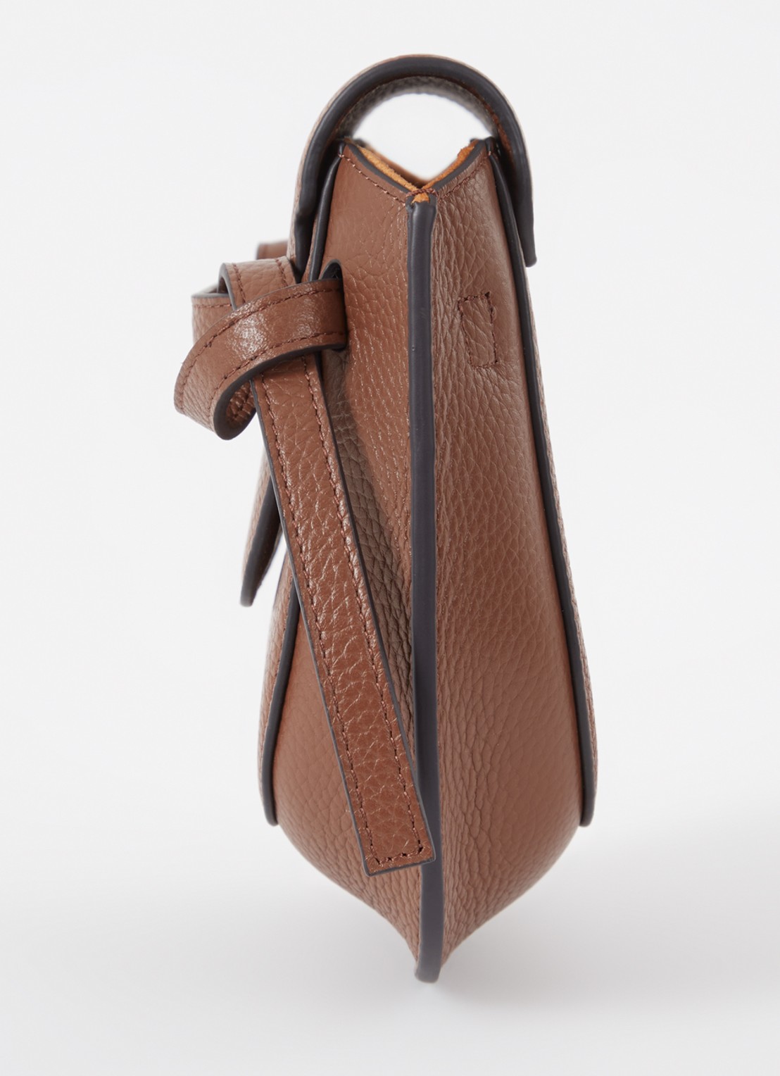 Smaak Clint crossbodytas van leer - detail 4 cognac