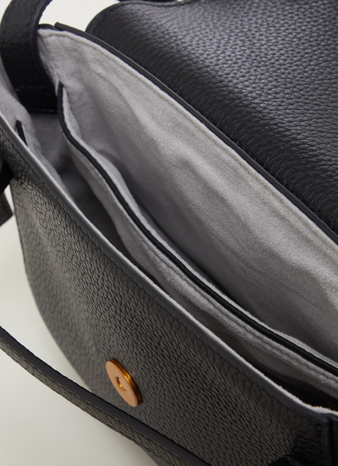 Smaak Clint crossbodytas van leer - detail 2 zwart
