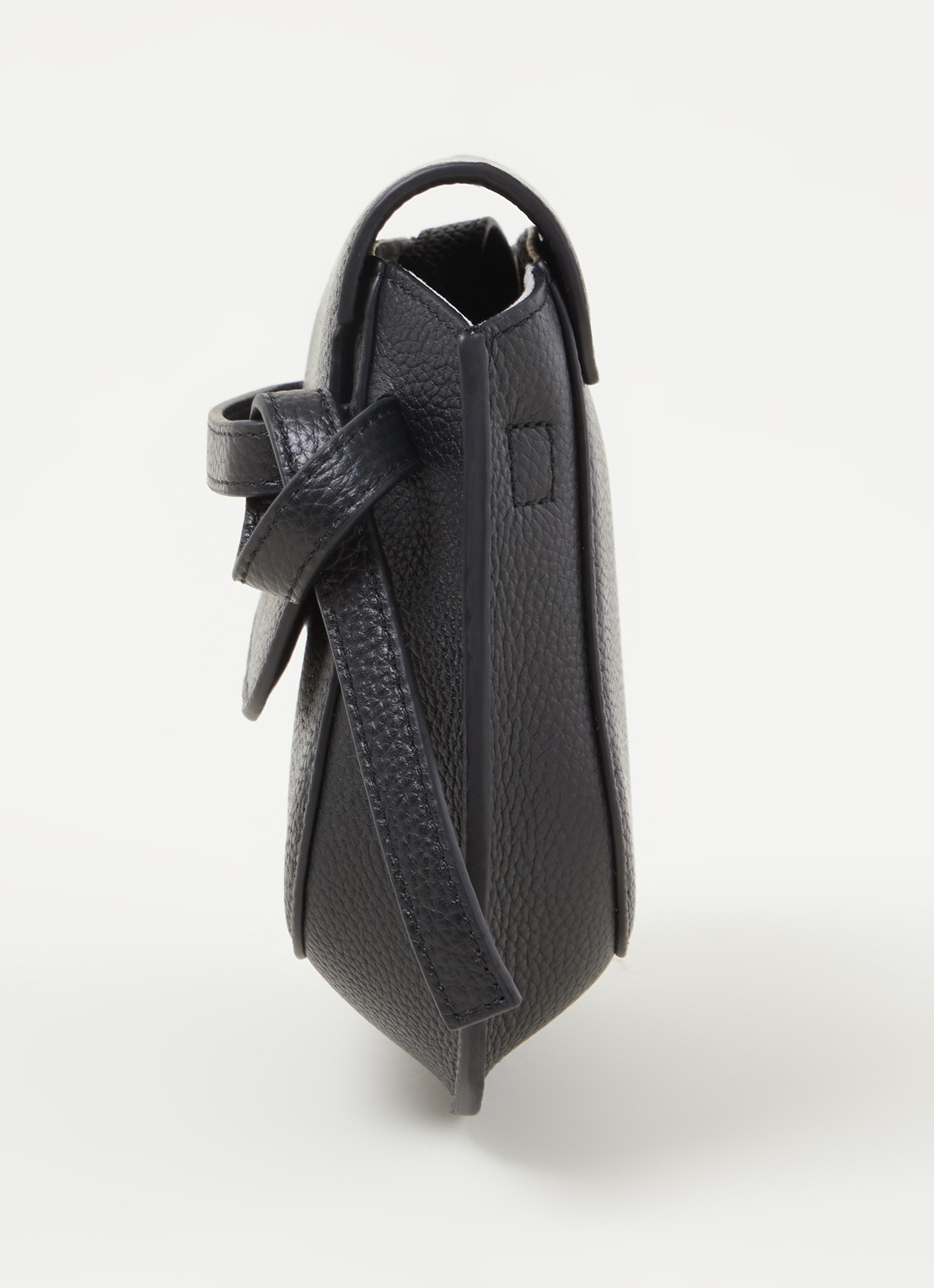 Smaak Clint crossbodytas van leer - detail 3 zwart