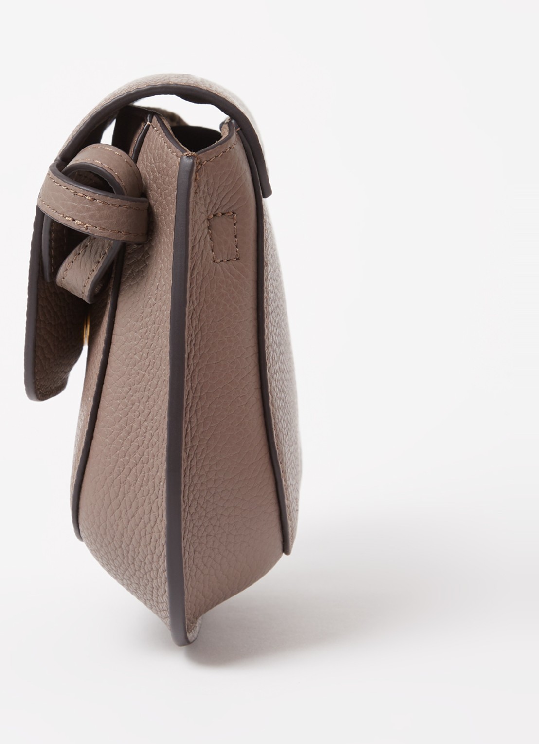 Smaak Clint crossbodytas van leer - detail 2 lichtbruin