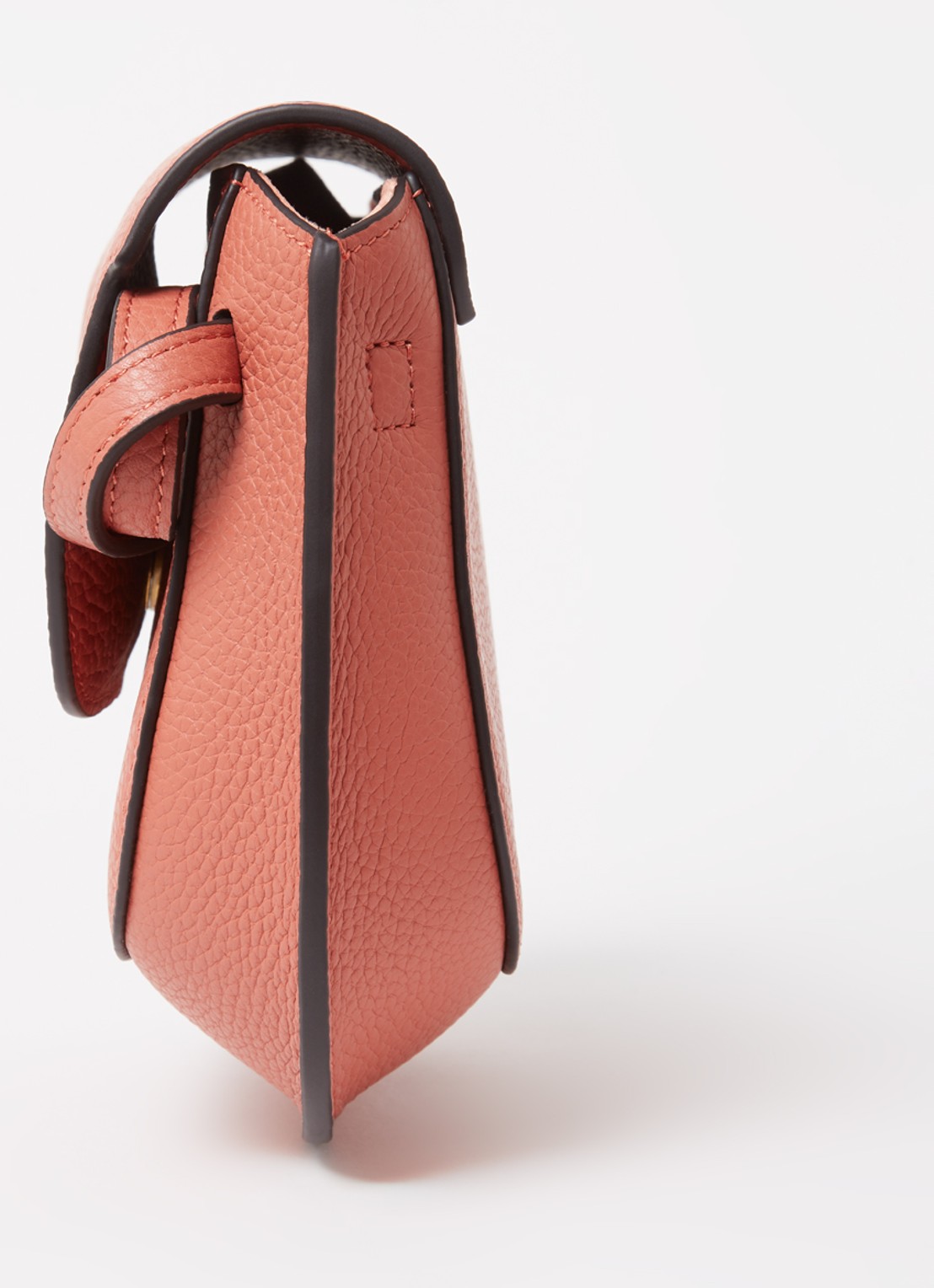 Smaak Clint crossbodytas van leer - detail 3 zalmroze