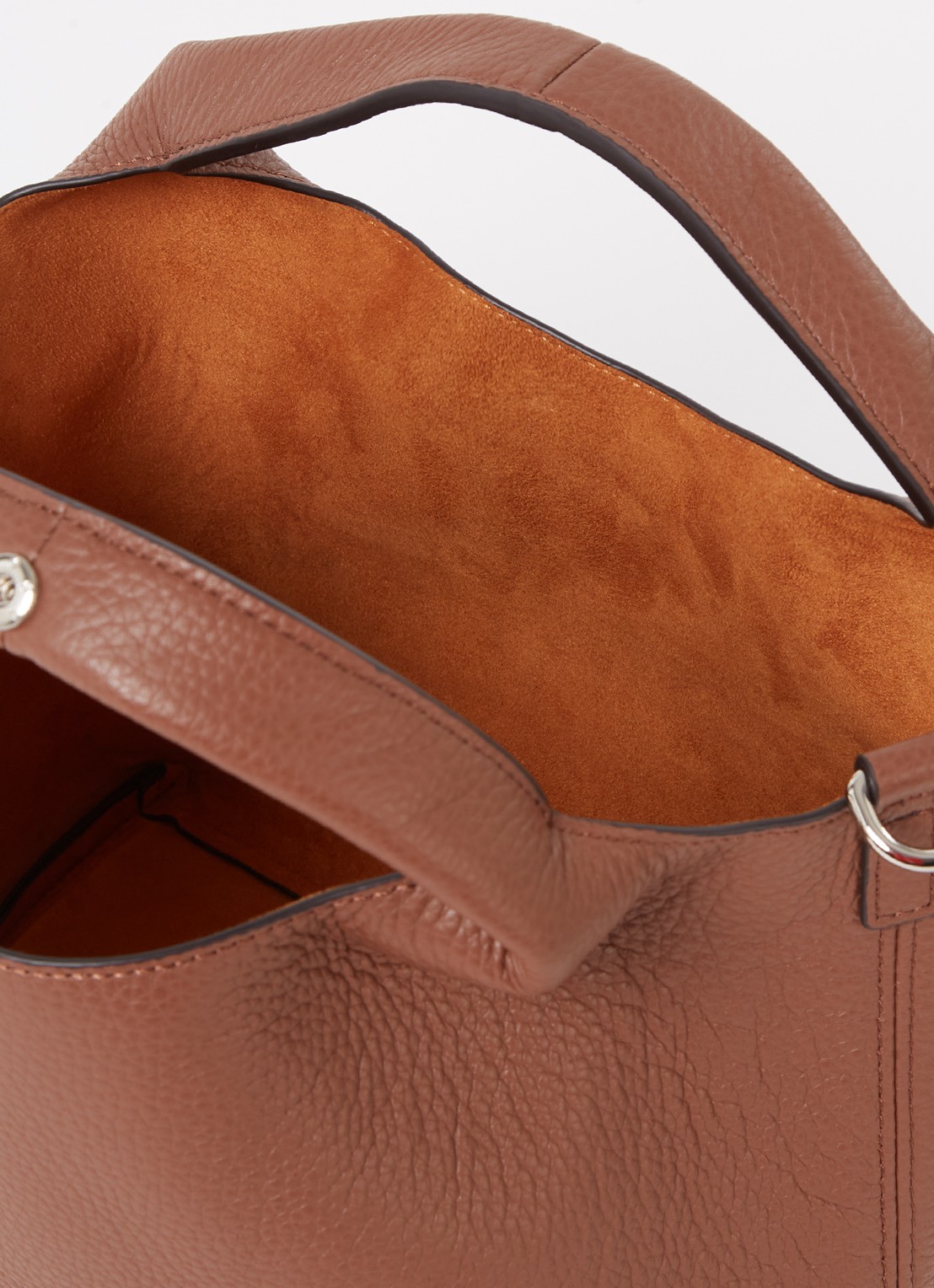 Smaak Daisy handtas van leer met uitneembaar etui - detail 3 hazelnootbruin