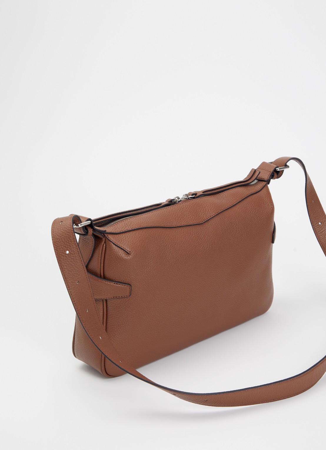 Smaak Daryl crossbodytas van leer - achterkant 2 bruin
