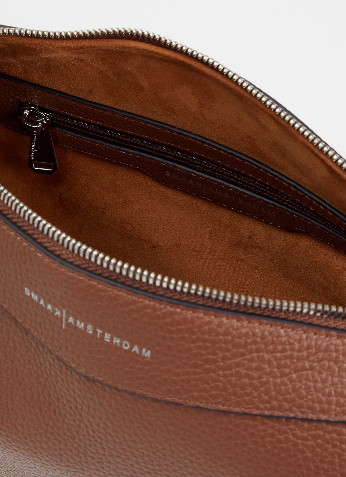 Smaak Daryl crossbodytas van leer - detail 3 bruin