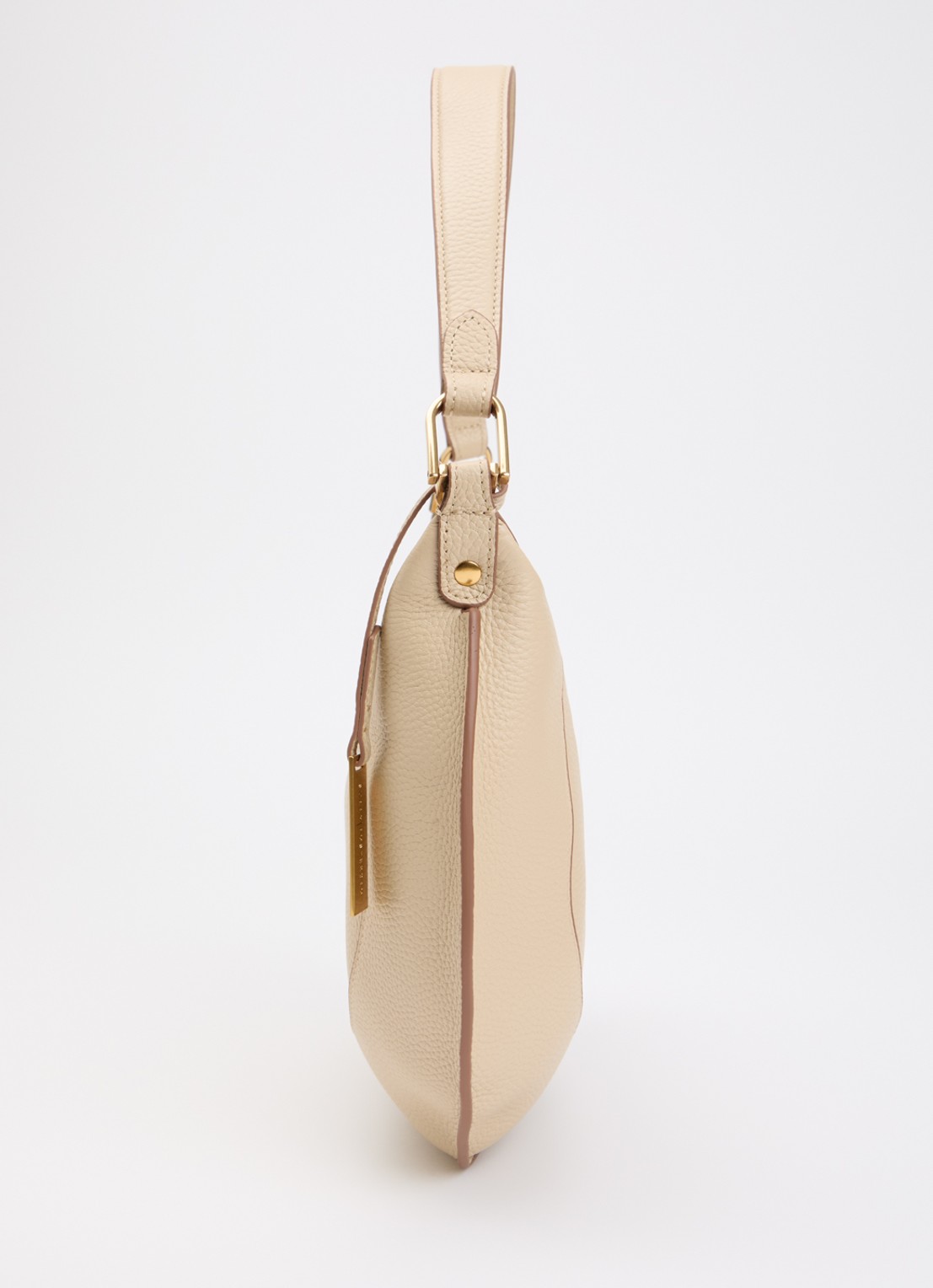 Smaak Marlon schoudertas van leer met afneembare schouderriem - detail 3 beige