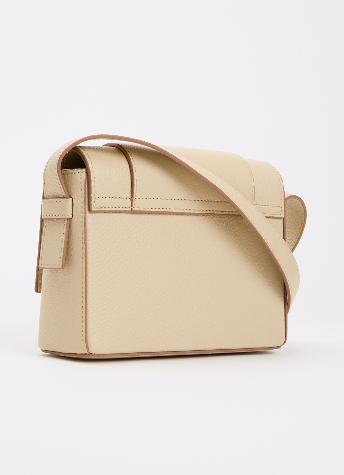 Smaak Megan crossbodytas van leer met logo - achterkant ivoor