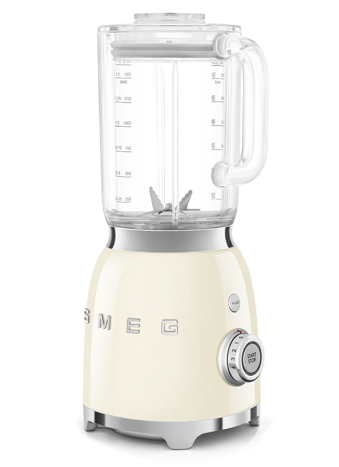 SMEG 50's Style blender 1,5 liter BLF01CREU - voorkant 2 crème