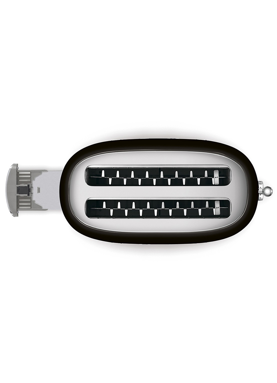 SMEG 50's Style broodrooster 2-slots extra lang TSF02BLEU - detail 3 zwart