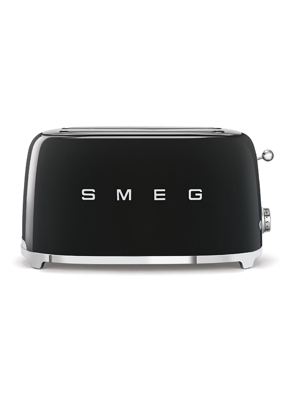 SMEG 50's Style broodrooster 2-slots extra lang TSF02BLEU - voorkant zwart