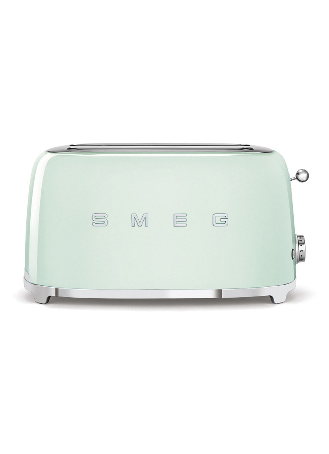 SMEG 50's Style broodrooster 2-slots extra lang TSF02PGEU  - voorkant 3 mint
