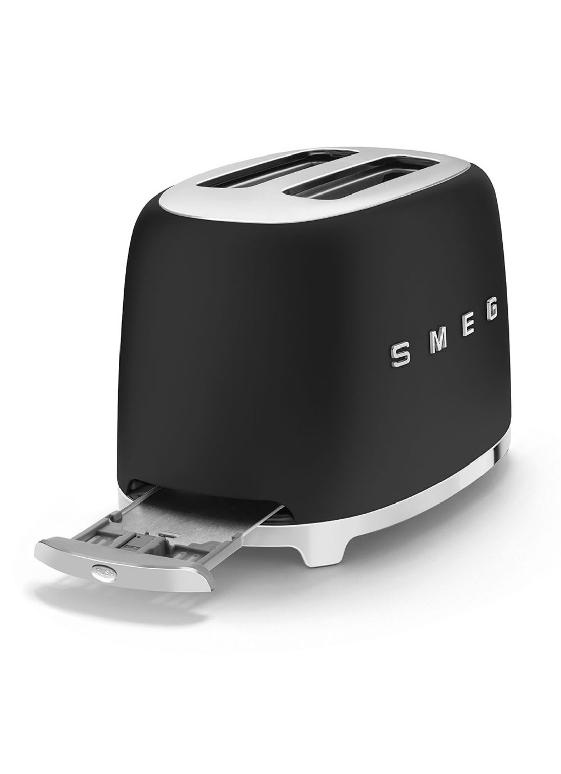SMEG 50's Style broodrooster 2-slots TSF01BLMEU - detail 3 mat zwart
