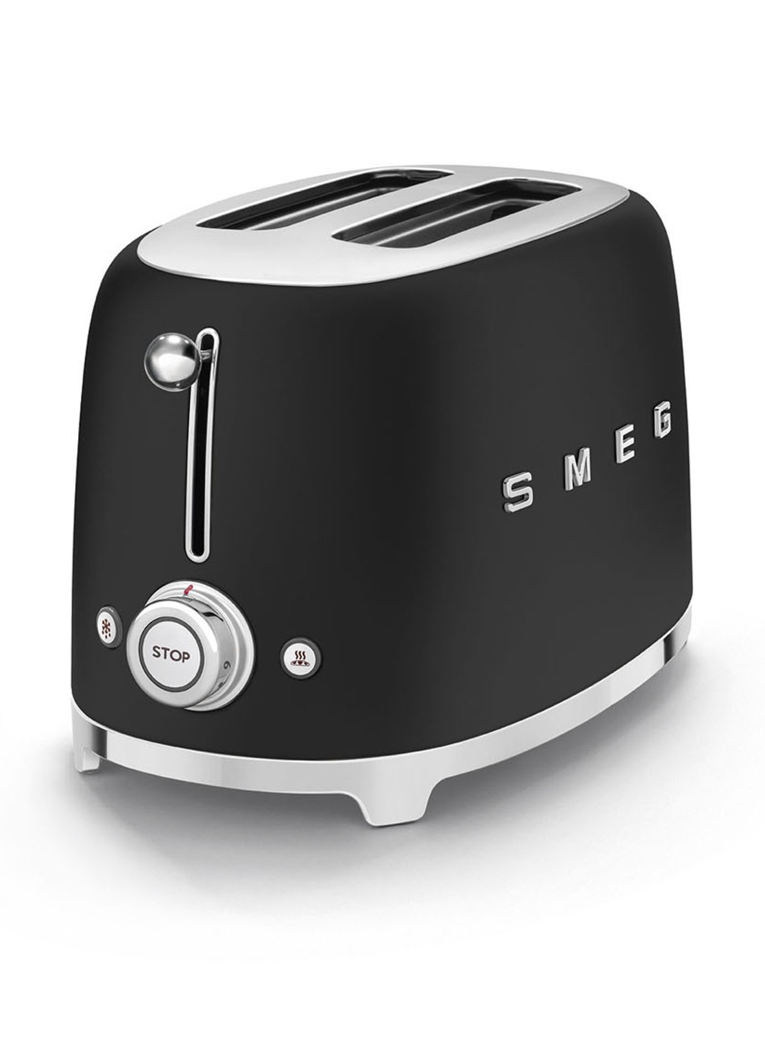SMEG 50's Style broodrooster 2-slots TSF01BLMEU - detail 4 mat zwart