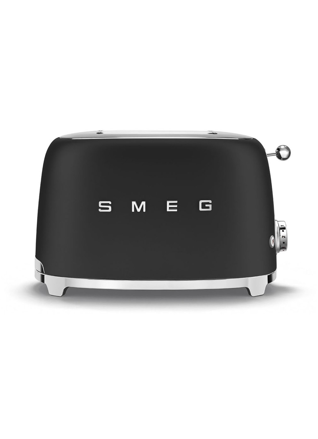 SMEG 50's Style broodrooster 2-slots TSF01BLMEU - voorkant mat zwart