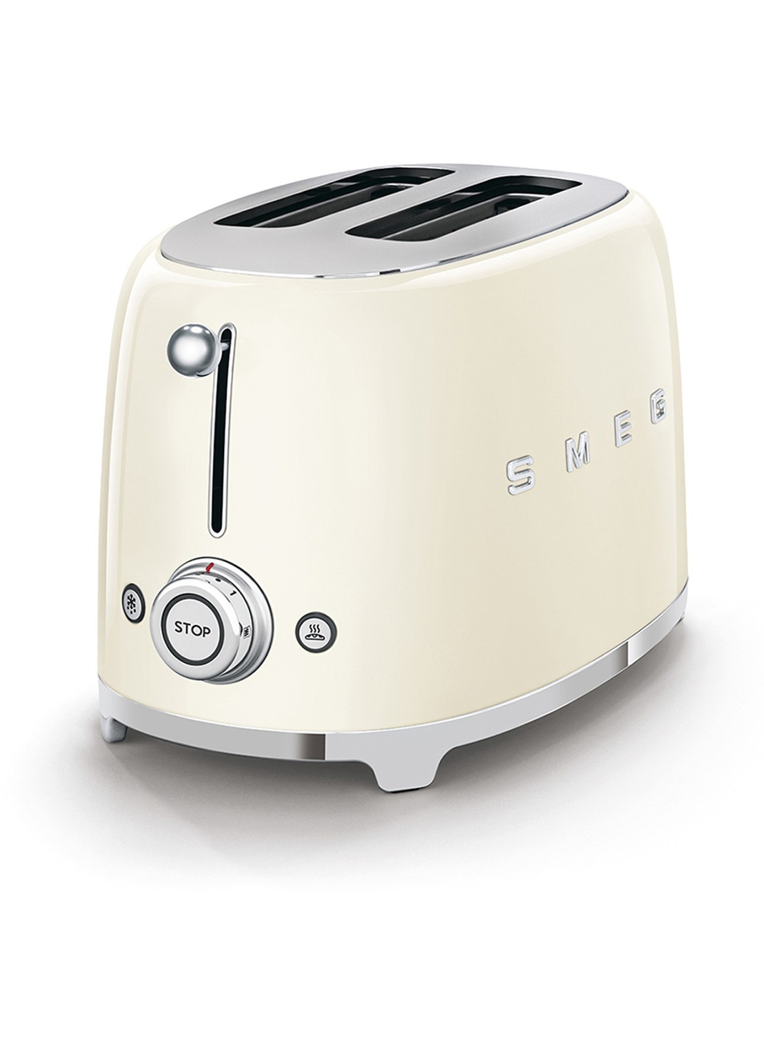 SMEG 50's Style broodrooster 2-slots TSF01CREU - voorkant 2 crème