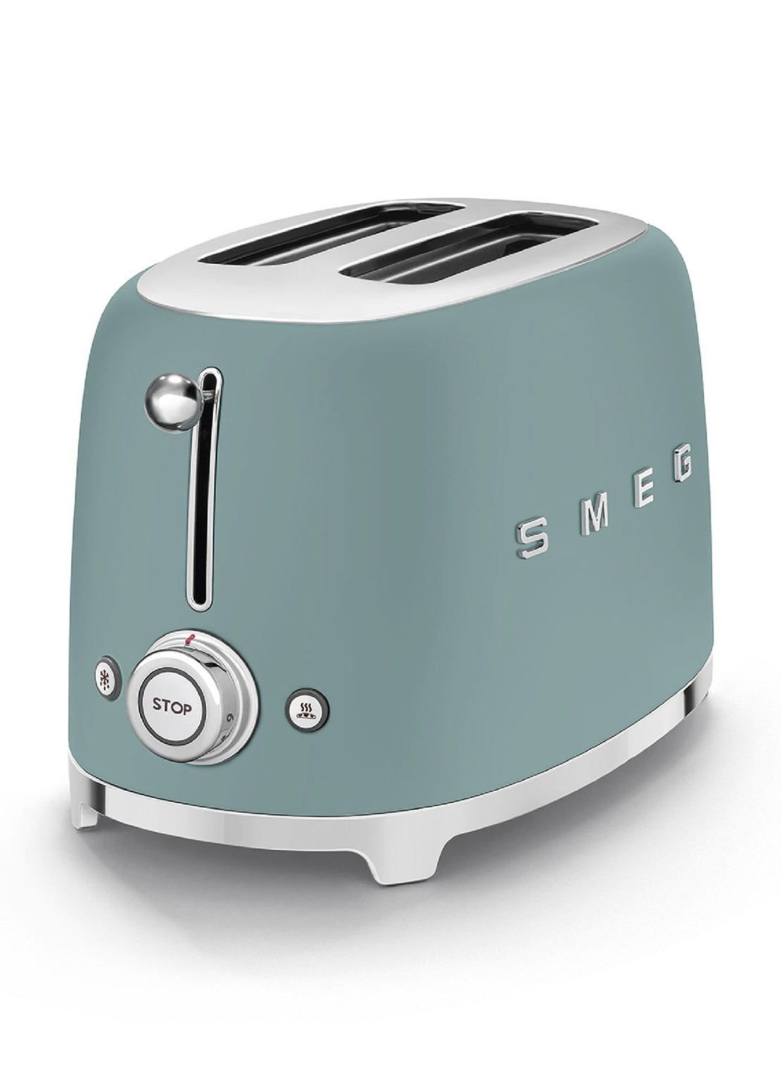 SMEG 50's Style broodrooster 2-slots TSF01EGMEU - voorkant 2 emerald green