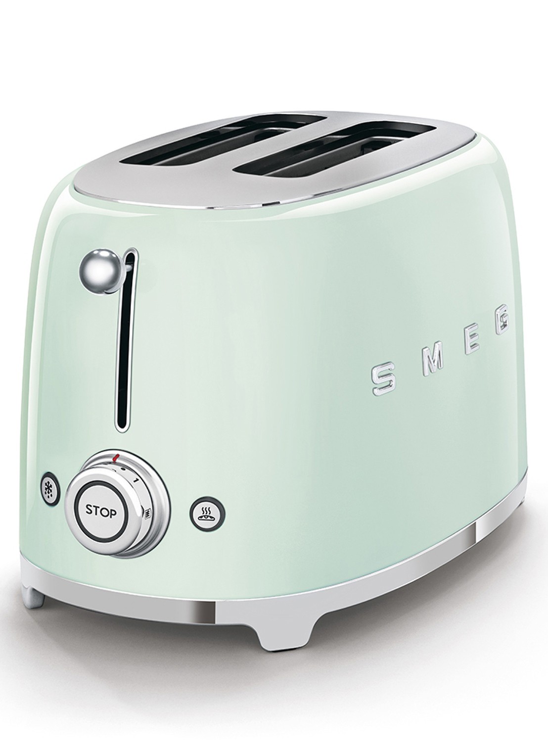 SMEG 50's Style broodrooster 2-slots TSF01PGEU - voorkant 4 watergroen