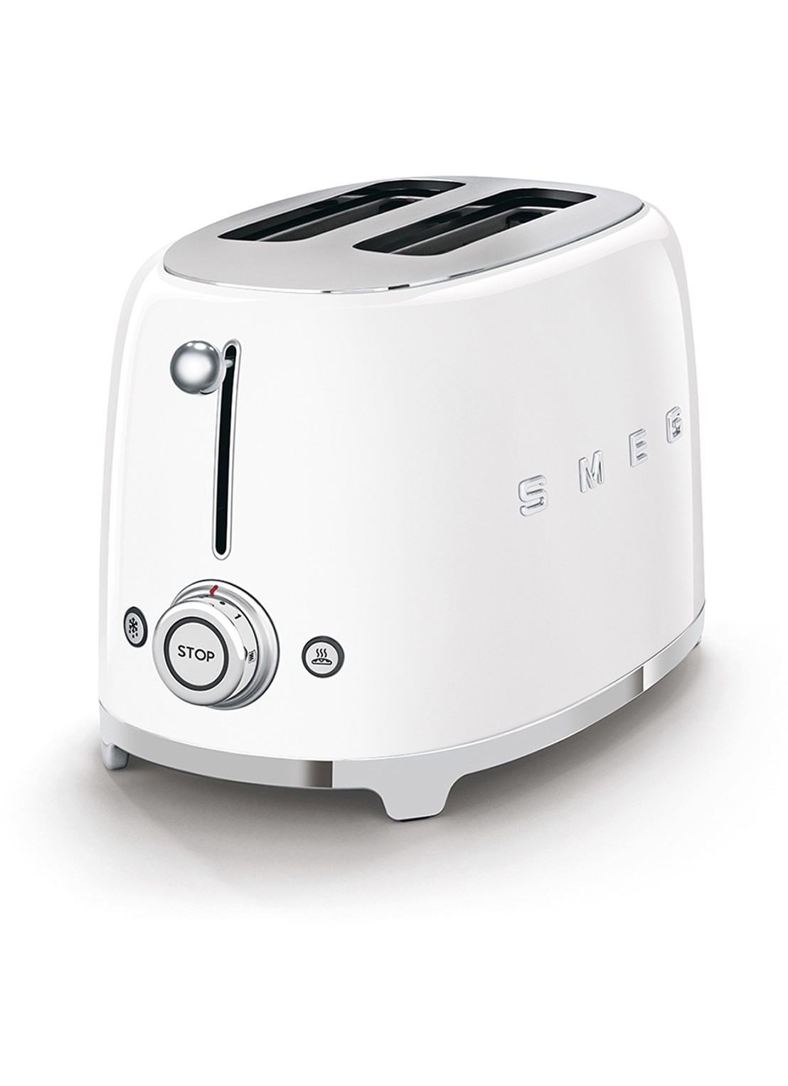 SMEG 50's Style broodrooster 2-slots TSF01WHEU  - voorkant 2 wit
