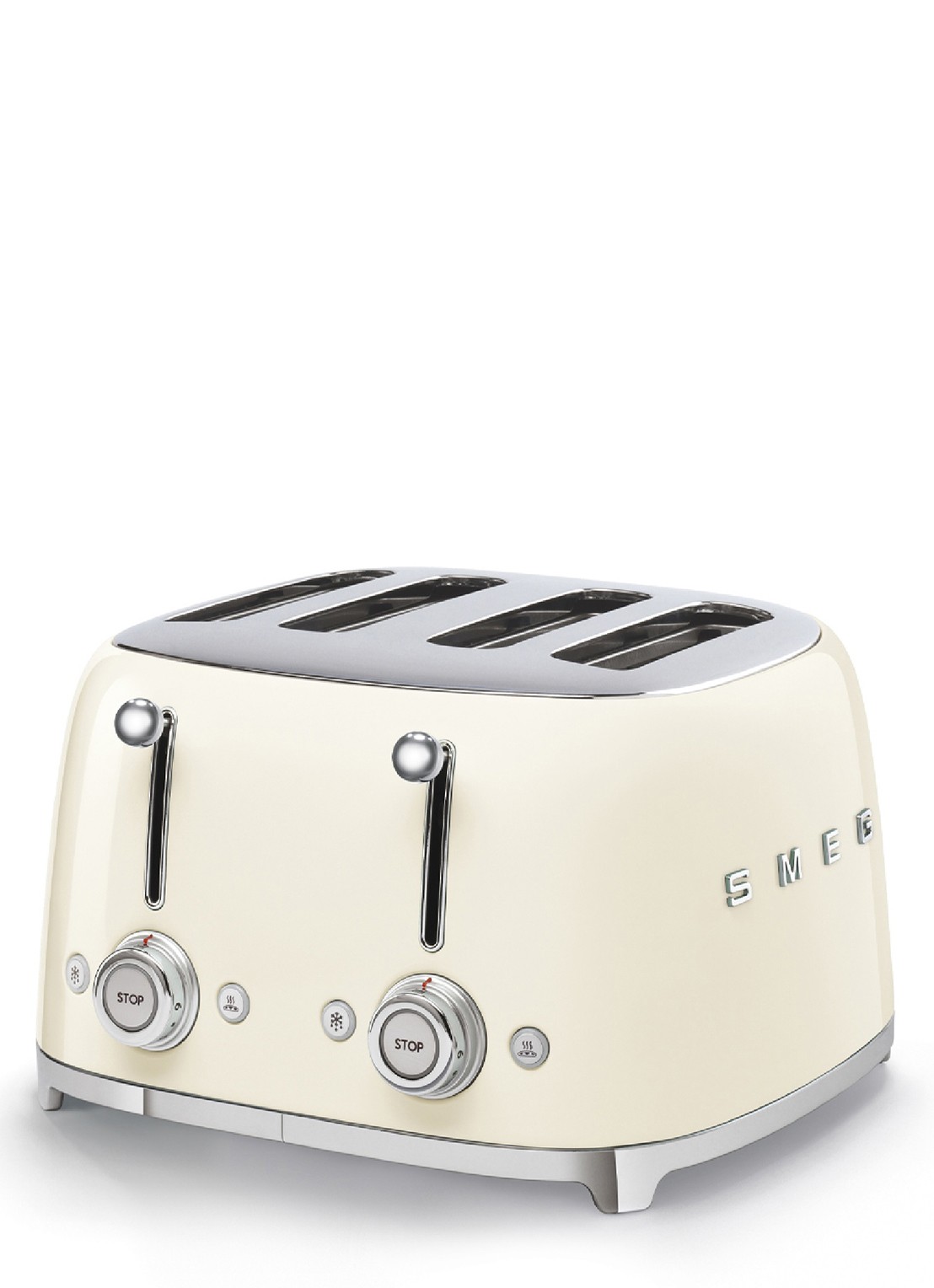 SMEG 50's Style broodrooster 4-slots TSF03CREU - voorkant 3 crème