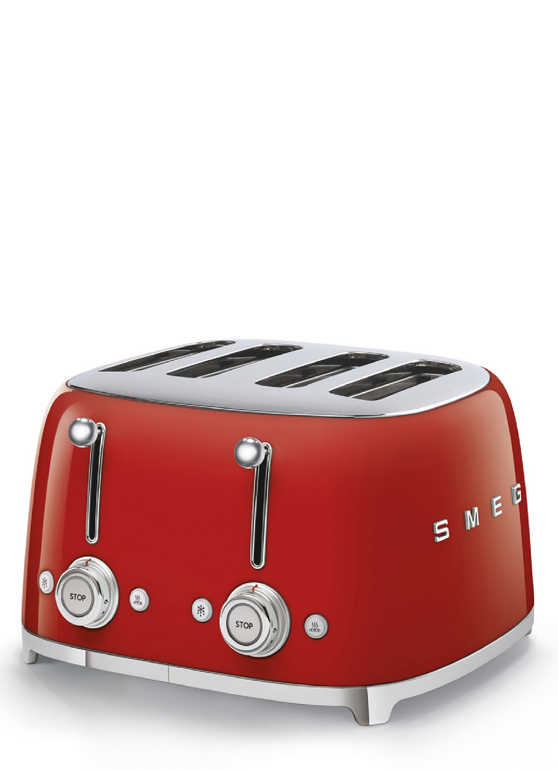 SMEG 50's Style broodrooster TSF03RDEU - voorkant 4 rood
