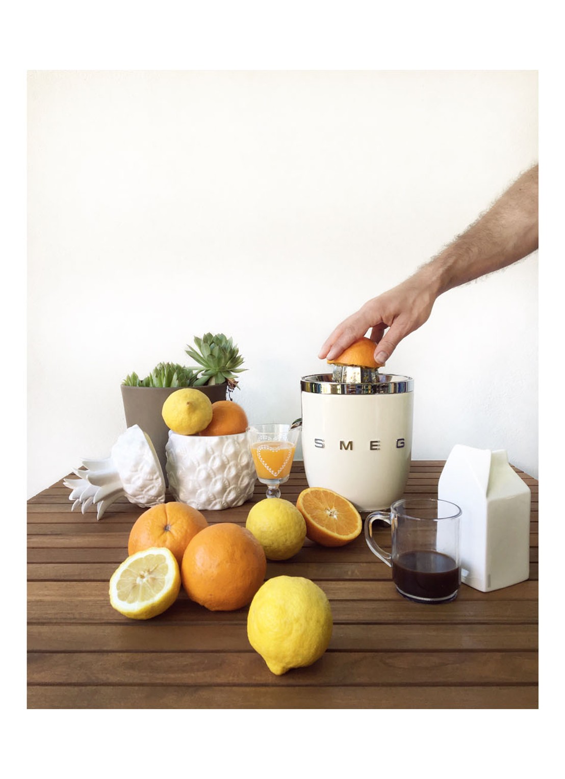SMEG 50's Style citruspers CJF11CREU - voorkant 2 crème
