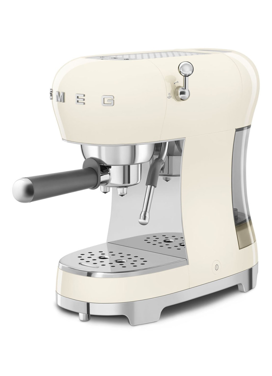 SMEG 50's Style espressomachine ECF02CREU - voorkant 2 crème