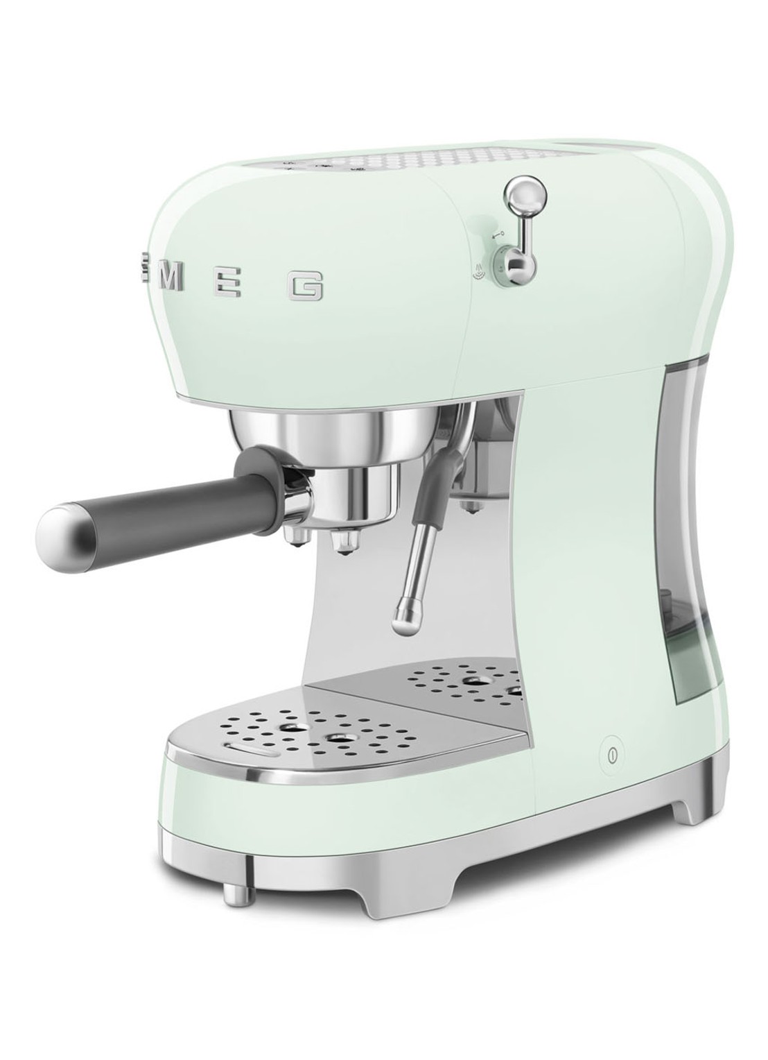 SMEG 50's Style espressomachine ECF02PGEU - voorkant 2 watergroen