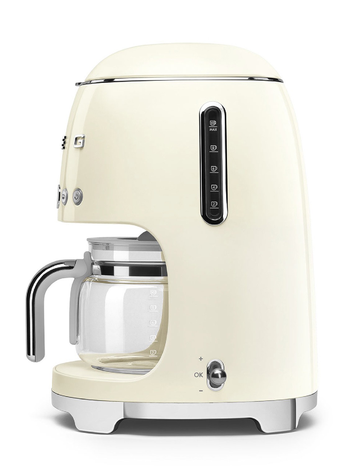 SMEG 50's Style filterkoffiemachine DCF02CREU - voorkant 3 crème